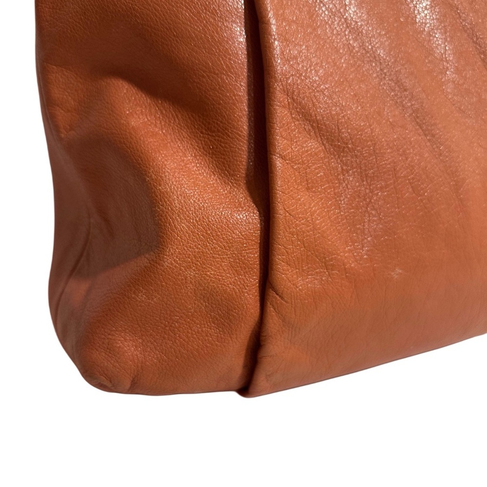 Coach Madison Isabelle Pebble Leather Hobo Bag Cognac/Saddle/Orange Shoulder Bag - Picture 12 of 16